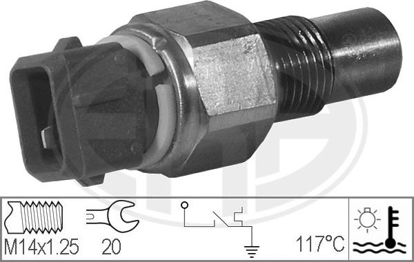 ERA 330160 - Датчик, температура охлаждающей жидкости autospares.lv