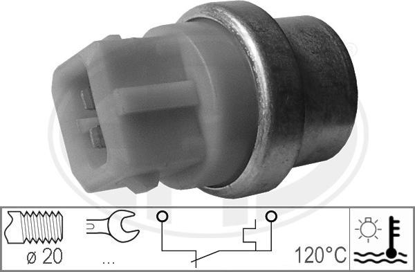 ERA 330161 - Датчик, температура охлаждающей жидкости autospares.lv