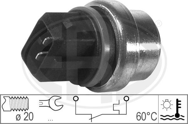 ERA 330162 - Датчик, температура охлаждающей жидкости autospares.lv