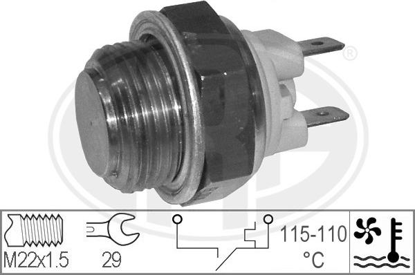 ERA 330184 - Термовыключатель, вентилятор радиатора / кондиционера autospares.lv