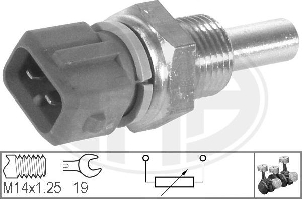 ERA 330134 - Датчик, температура охлаждающей жидкости autospares.lv