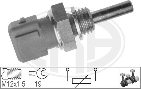 ERA 330135 - Датчик, температура охлаждающей жидкости autospares.lv