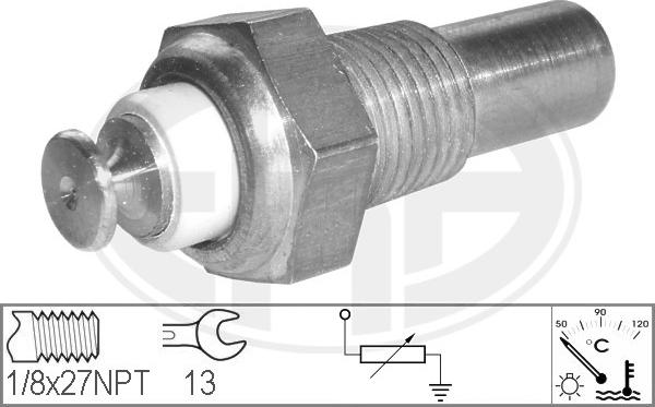 ERA 330126 - Датчик, температура охлаждающей жидкости autospares.lv