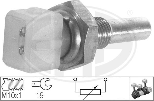 ERA 330127 - Датчик, температура охлаждающей жидкости autospares.lv