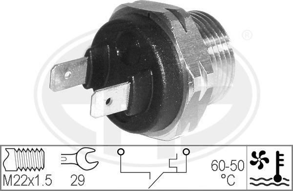 ERA 330173 - Термовыключатель, вентилятор радиатора / кондиционера autospares.lv