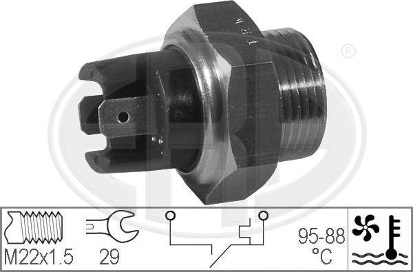 ERA 330172 - Термовыключатель, вентилятор радиатора / кондиционера autospares.lv