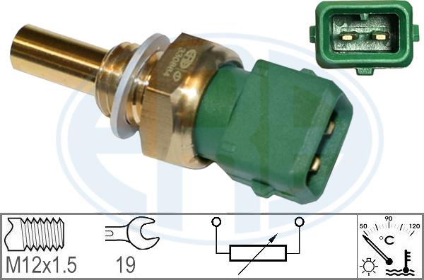 ERA 330864 - Датчик, температура охлаждающей жидкости autospares.lv