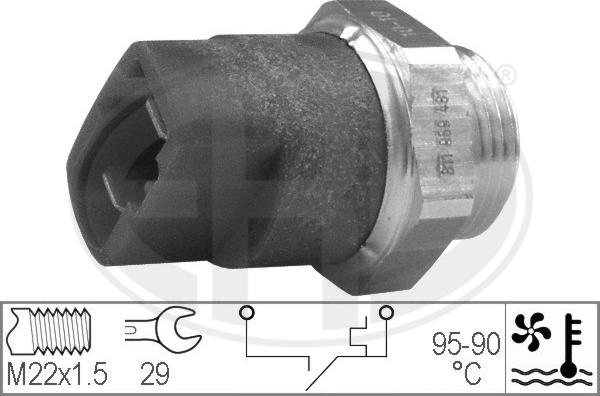 ERA 330297 - Термовыключатель, вентилятор радиатора / кондиционера autospares.lv