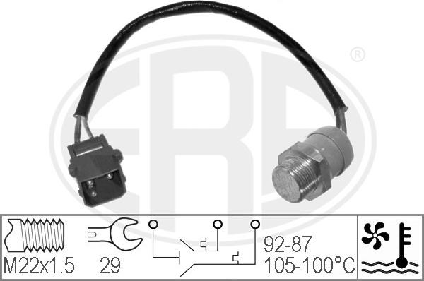 ERA 330213 - Термовыключатель, вентилятор радиатора / кондиционера autospares.lv