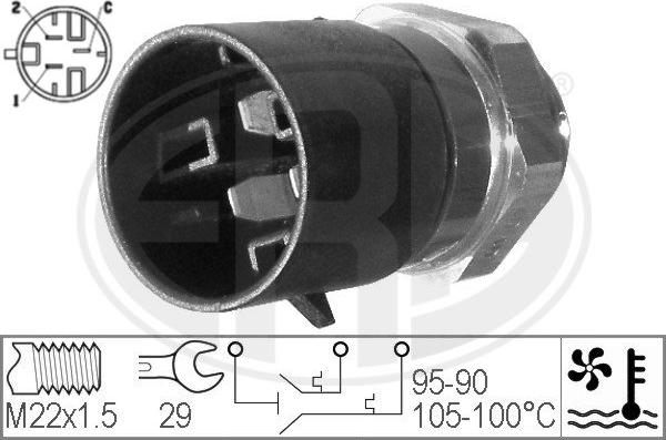 ERA 330217 - Термовыключатель, вентилятор радиатора / кондиционера autospares.lv