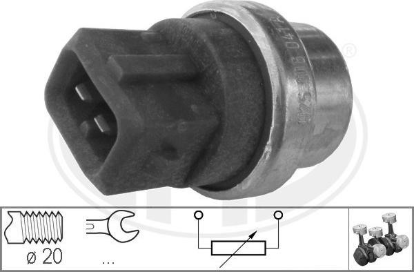 ERA 330286 - Датчик, температура охлаждающей жидкости autospares.lv