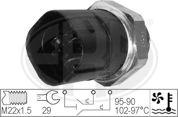 ERA 330280 - Термовыключатель, вентилятор радиатора / кондиционера autospares.lv