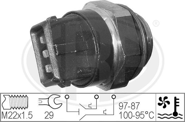 ERA 330271 - Термовыключатель, вентилятор радиатора / кондиционера autospares.lv