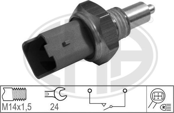 ERA 330750 - Датчик, переключатель, фара заднего хода autospares.lv