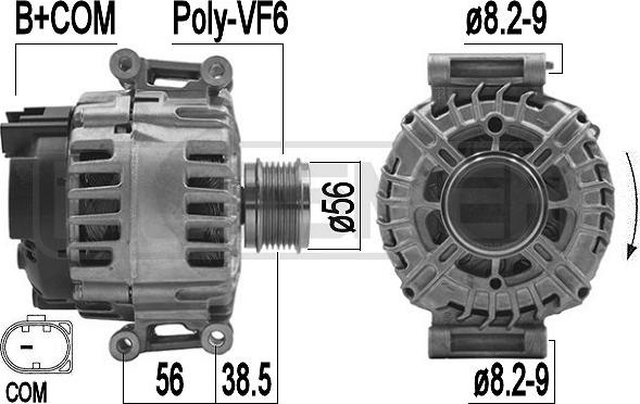 ERA 209493 - Генератор autospares.lv