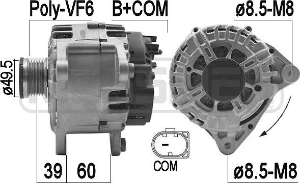 ERA 209463 - Генератор autospares.lv