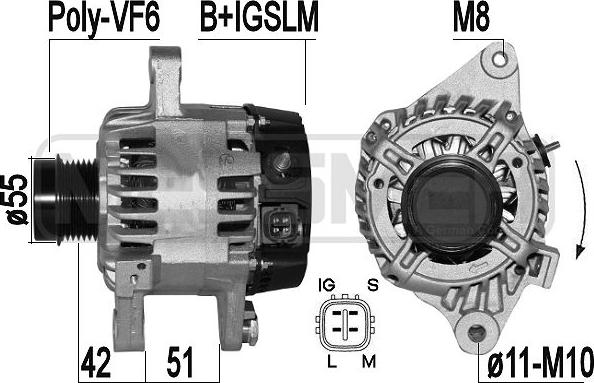 ERA 209435 - Генератор autospares.lv