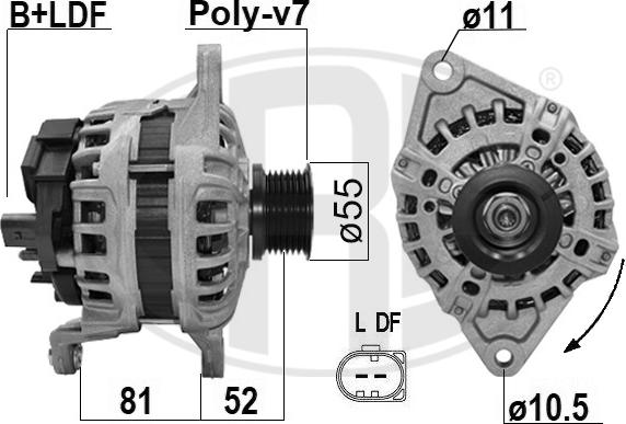 ERA 209478 - Генератор autospares.lv