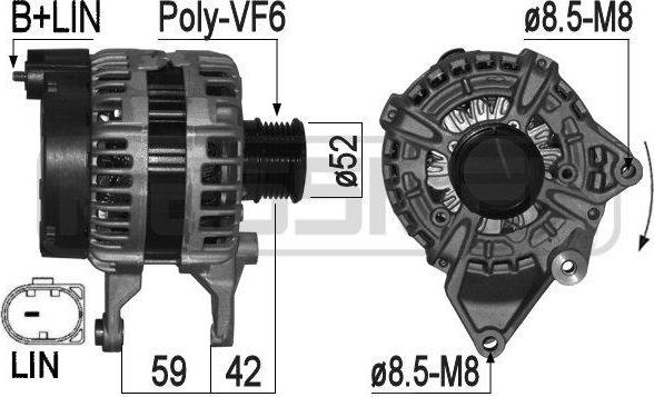 ERA 209563 - Генератор autospares.lv