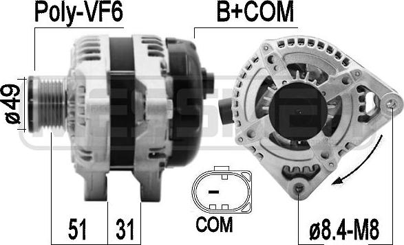 ERA 209586 - Генератор autospares.lv