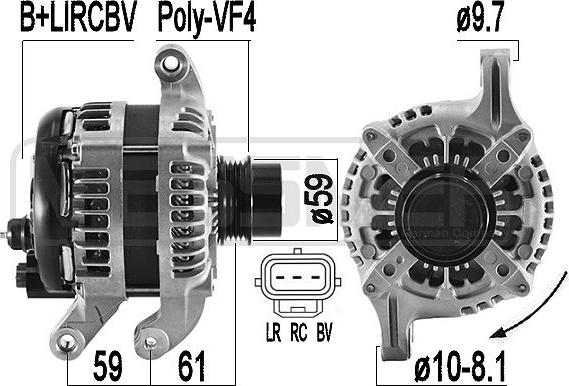 ERA 209587 - Генератор autospares.lv