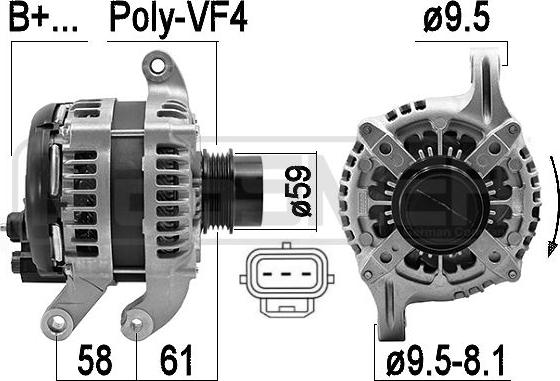 ERA 209605 - Генератор autospares.lv