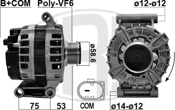 ERA 209624 - Генератор autospares.lv