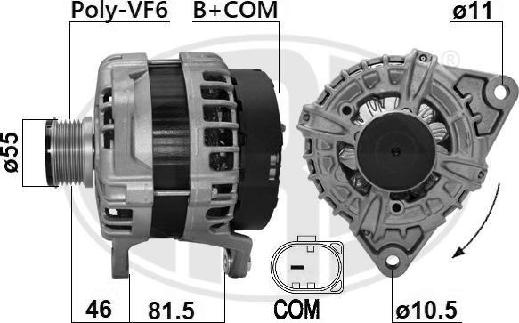 ERA 209625 - Генератор autospares.lv