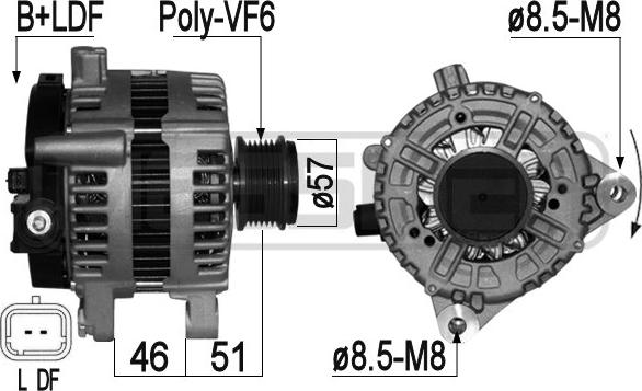 ERA 209054A - Генератор autospares.lv