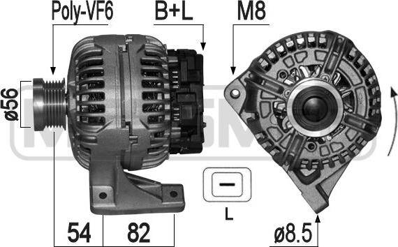 ERA 209055 - Генератор autospares.lv