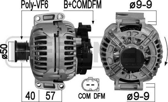 ERA 209050A - Генератор autospares.lv