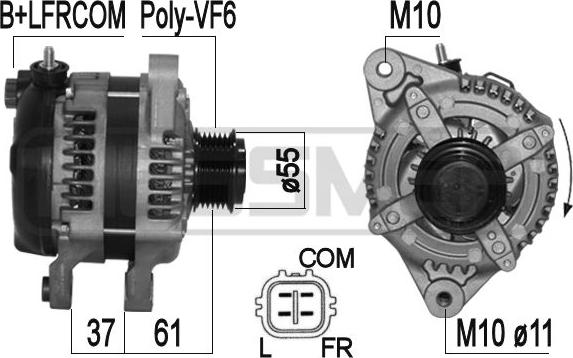 ERA 209015 - Генератор autospares.lv