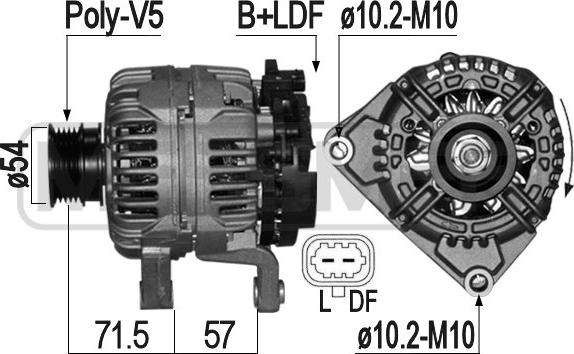 ERA 209081 - Генератор autospares.lv