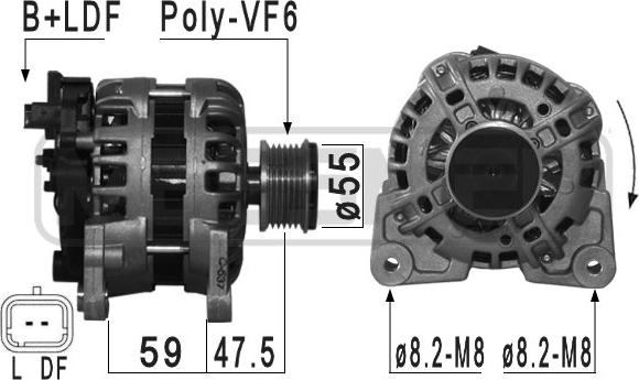 ERA 209035 - Генератор autospares.lv