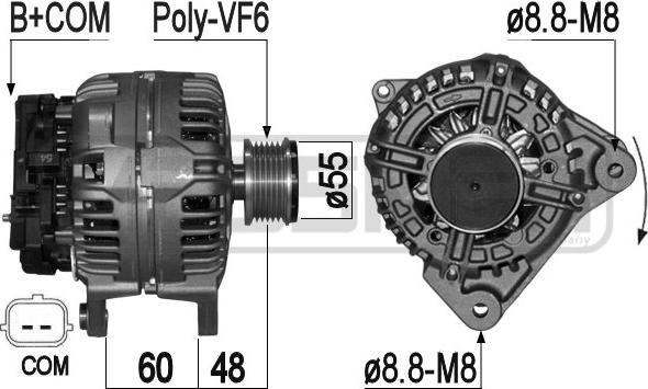 ERA 209071 - Генератор autospares.lv