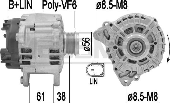 ERA 209195 - Генератор autospares.lv