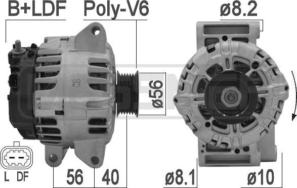 ERA 209147 - Генератор autospares.lv