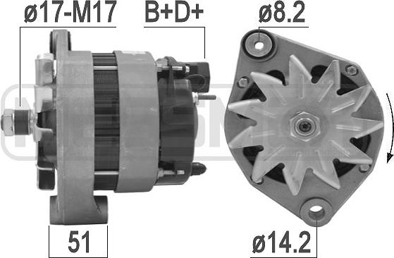 ERA 209163 - Генератор autospares.lv