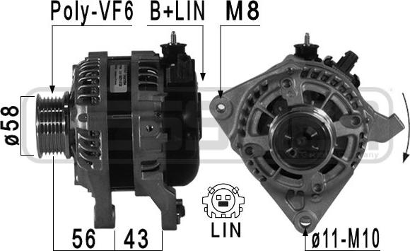 ERA 209108 - Генератор autospares.lv