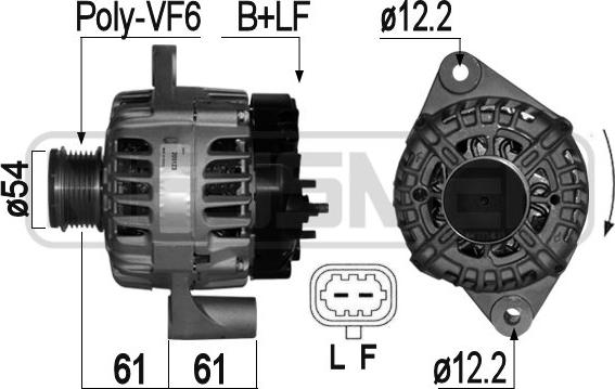 ERA 209123 - Генератор autospares.lv