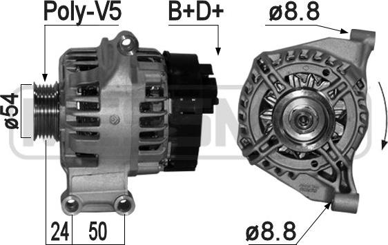 ERA 209340 - Генератор autospares.lv