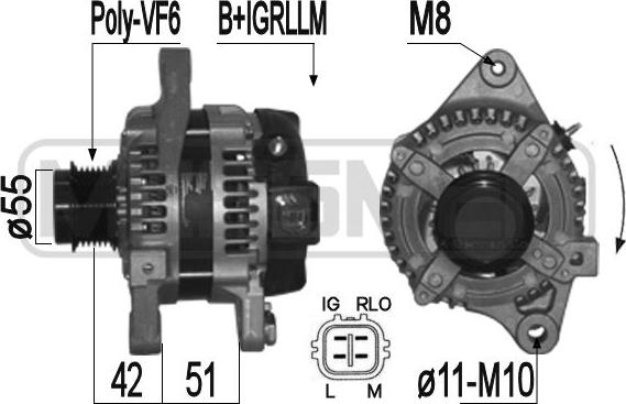 ERA 209360A - Генератор autospares.lv