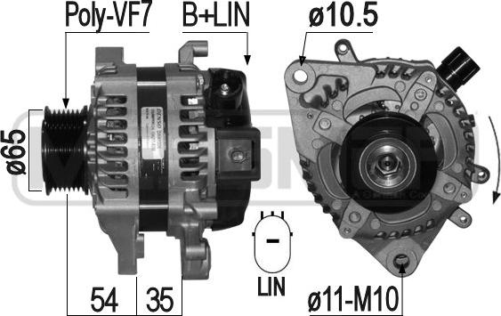 ERA 209300 - Генератор autospares.lv