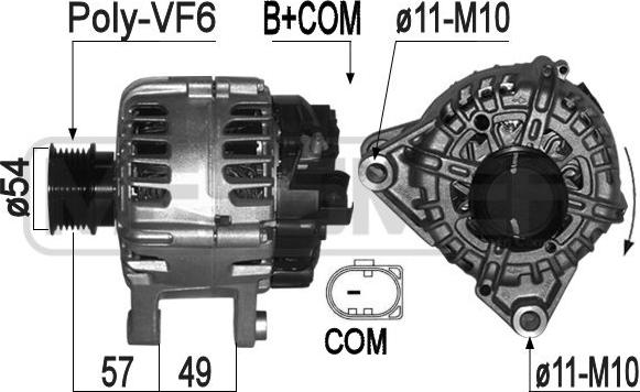 ERA 209317 - Генератор autospares.lv