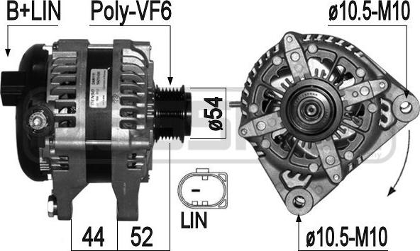 ERA 209324 - Генератор autospares.lv