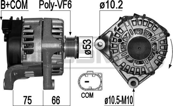 ERA 209325 - Генератор autospares.lv