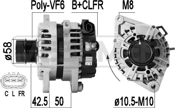 ERA 209326 - Генератор autospares.lv