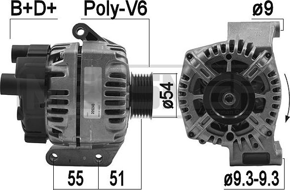 ERA 209240 - Генератор autospares.lv