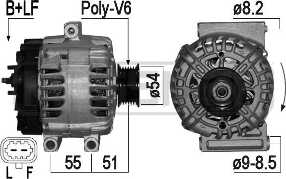 ERA 209241 - Генератор autospares.lv