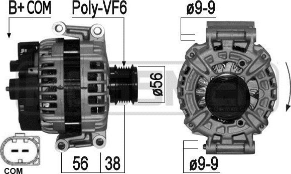 ERA 209254 - Генератор autospares.lv